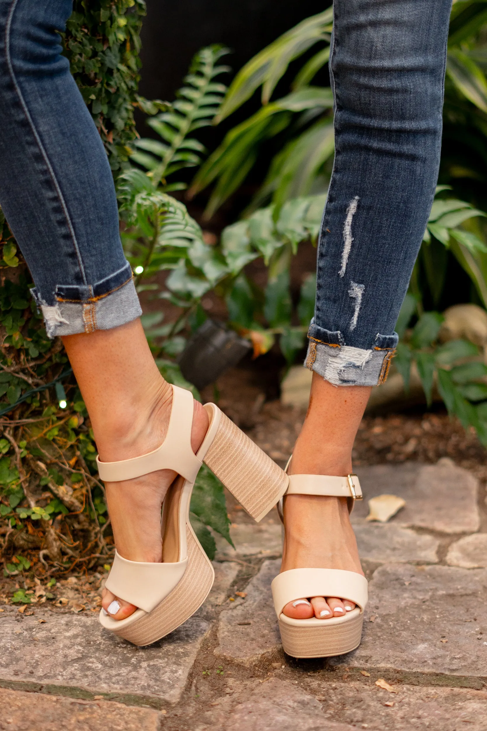 Arellia Ankle Strap Heels