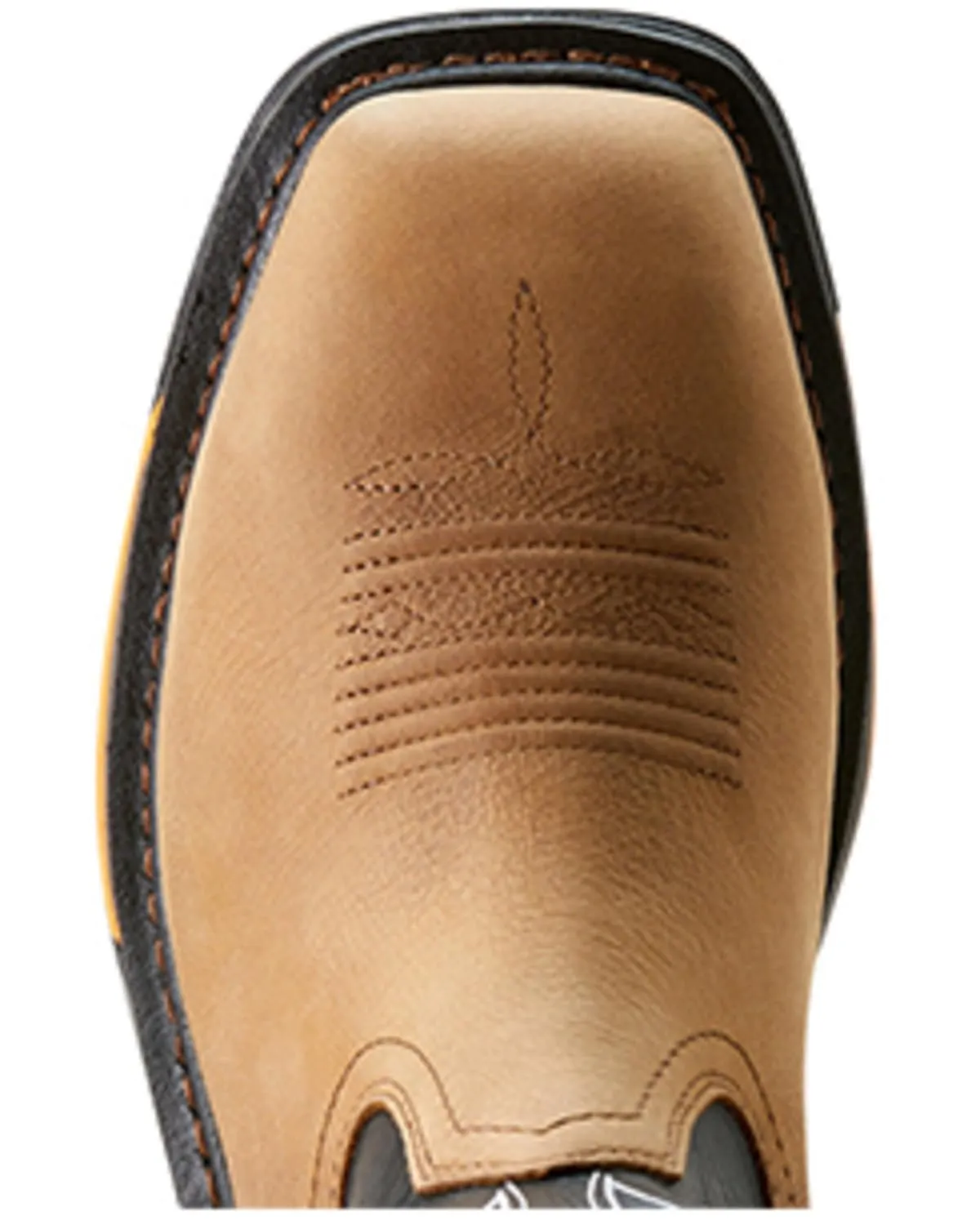Ariat Men's Big Rig BOA Waterproof Composite Toe Work Boot, Natural Tan/Black
