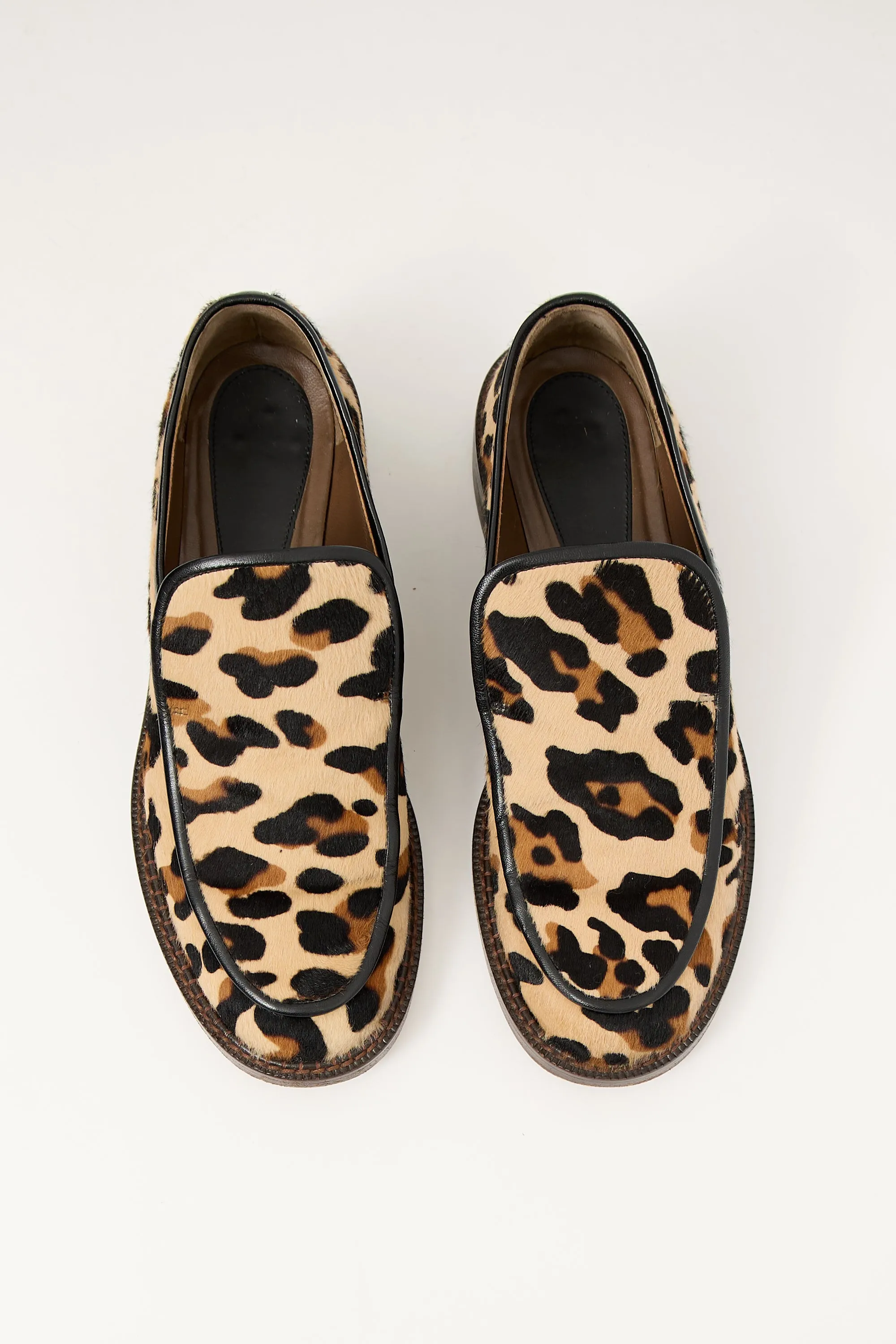 Beige & Brown Textured Loafer