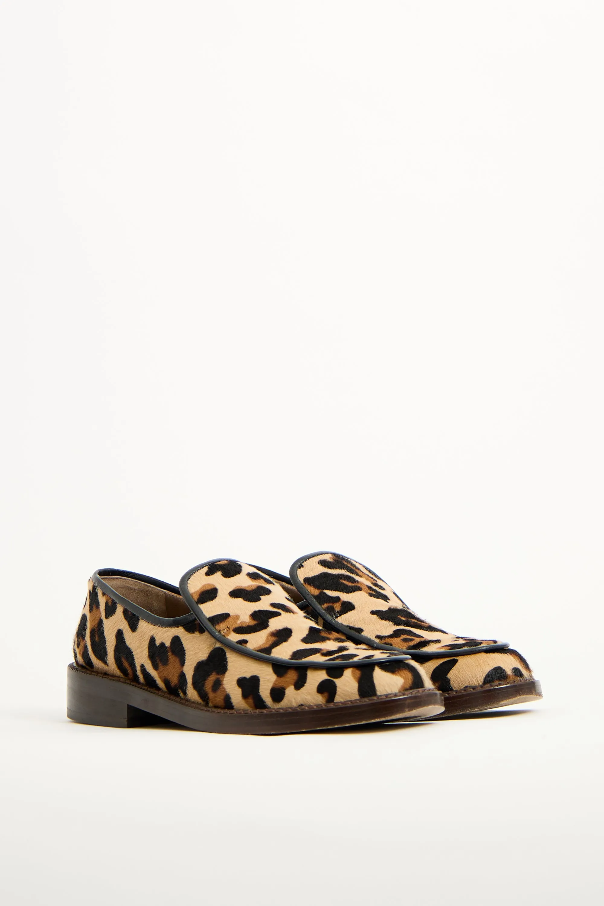 Beige & Brown Textured Loafer