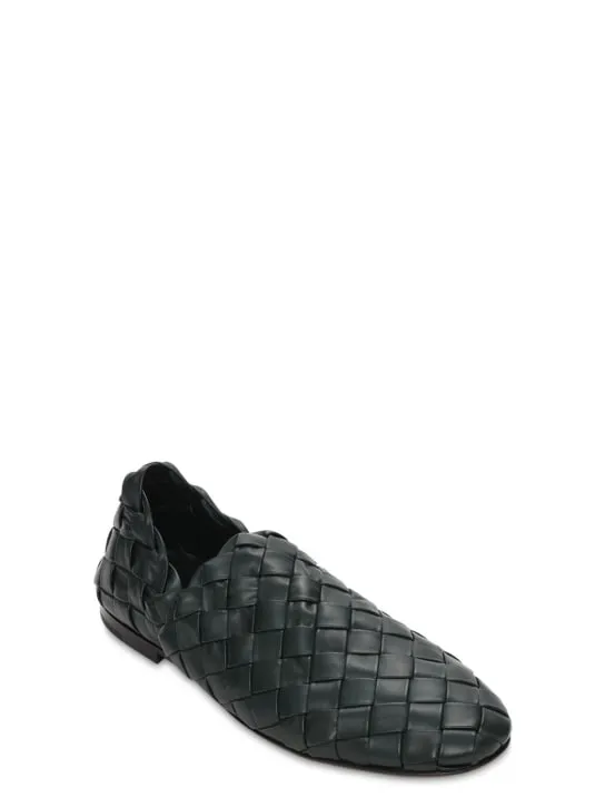 Bottega Veneta   Intrecciato leather loafers 