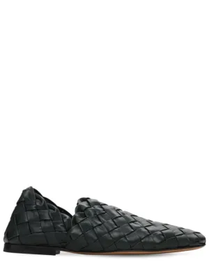 Bottega Veneta   Intrecciato leather loafers 