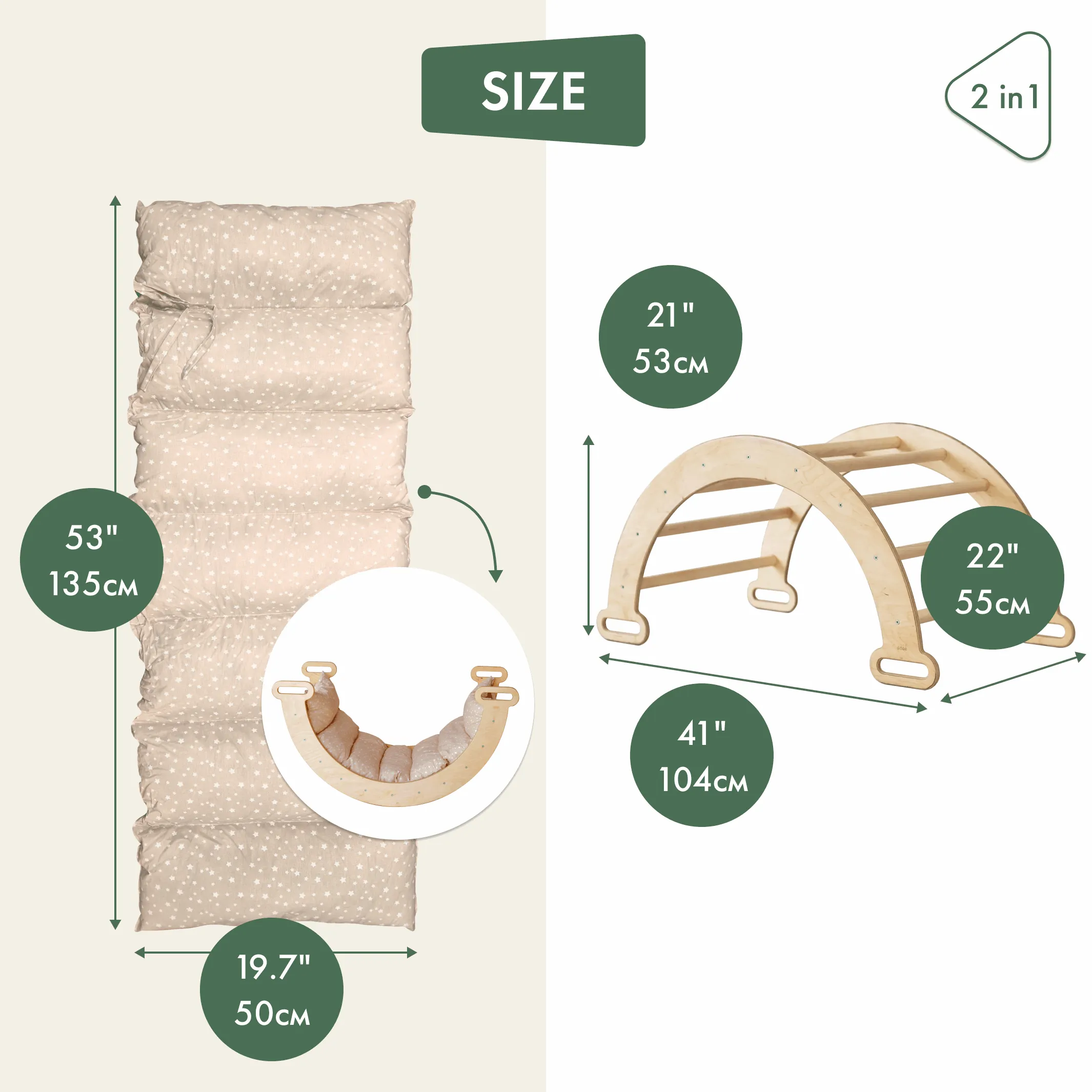 Cushion for Climbing Arch and Rocker