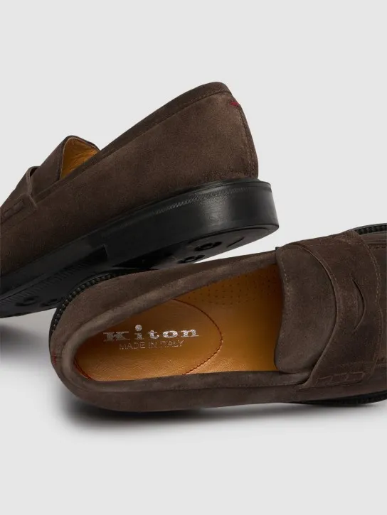 Kiton   Suede loafers 