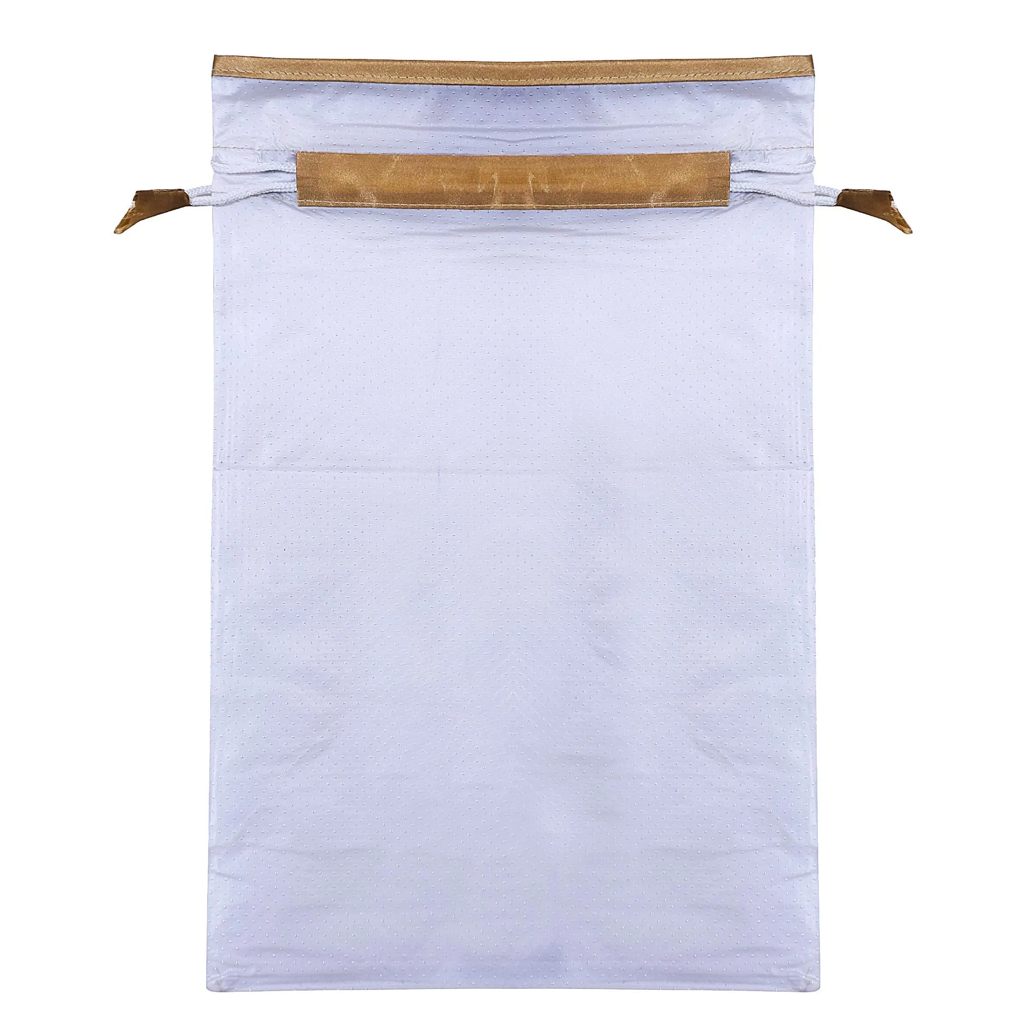 Kuber Industries 6 Piece Waterproof PVC Travel Shoe Cover, String Bag Organizer, White -CTMTC039538