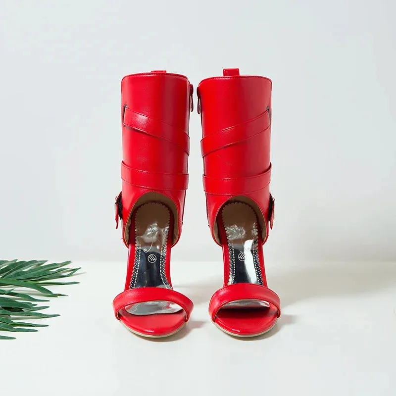 Party High Heels with T-strap Design