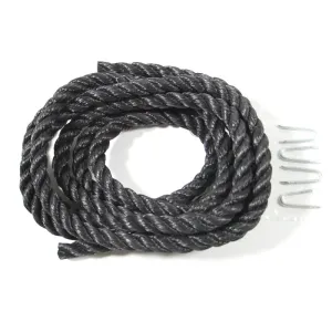 Playstar PS 7828 Climbing Rope, Polypropylene, Black :EA: QUANTITY: 1