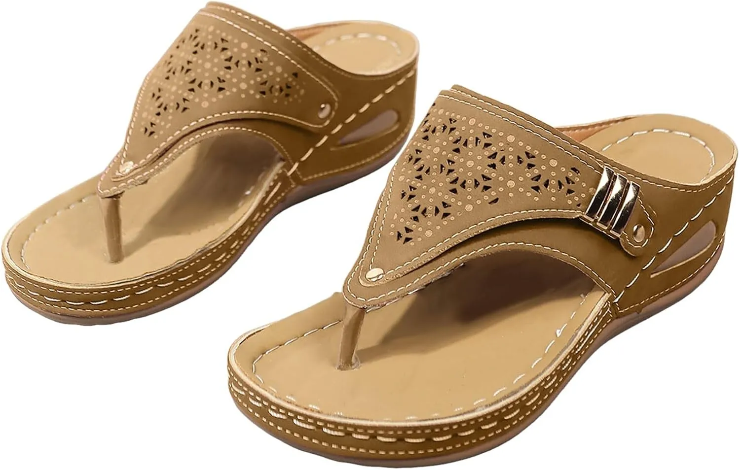 Sandals for Women Womens Arch Support Flip Flops Beach Sandals for Woman Comfortable Summer Beach Thong Sandals