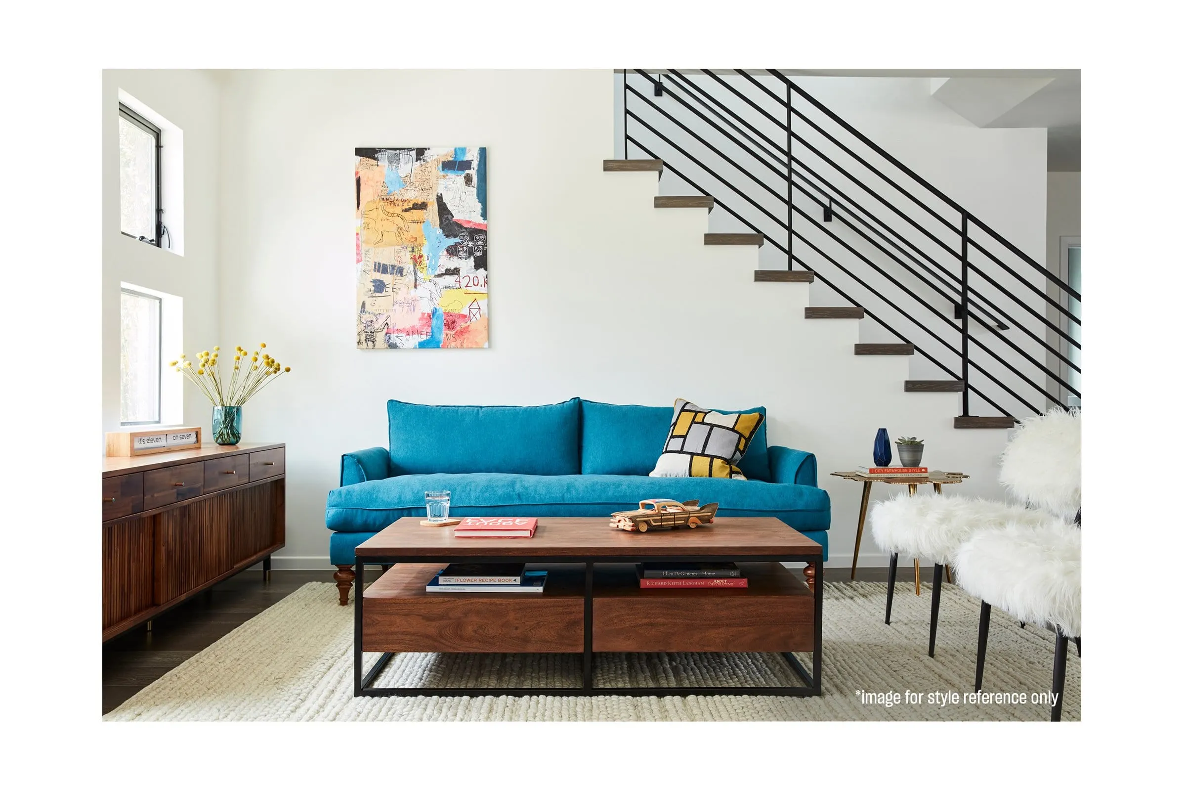 Saxon Apartment Size Sofa :: Leg Finish: Pecan / Size: Apartment Size  - 72"w