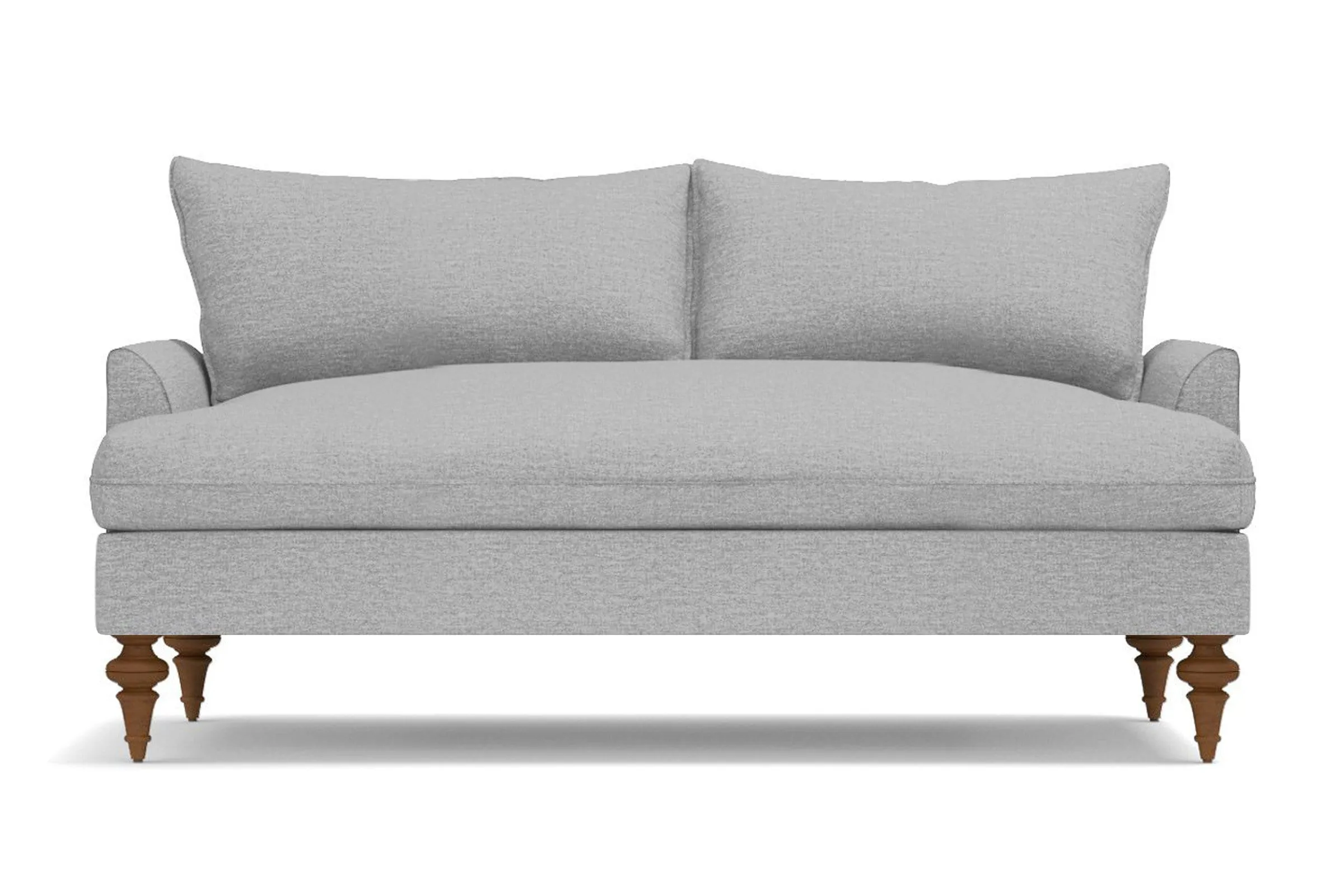 Saxon Apartment Size Sofa :: Leg Finish: Pecan / Size: Apartment Size  - 72"w