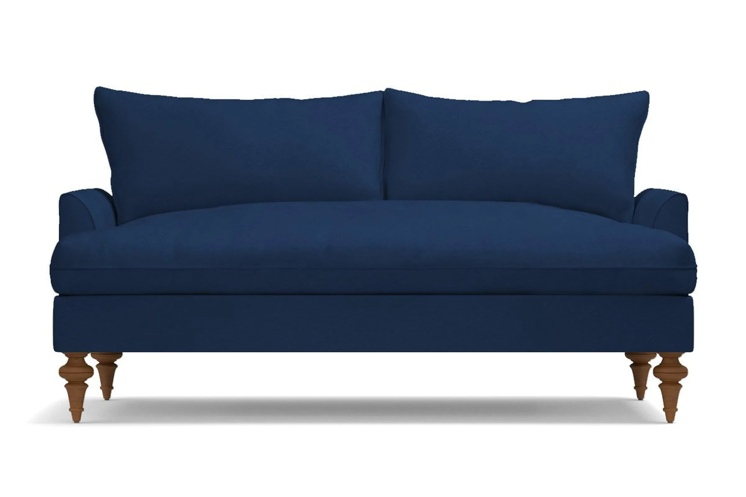 Saxon Apartment Size Sofa :: Leg Finish: Pecan / Size: Apartment Size  - 72"w