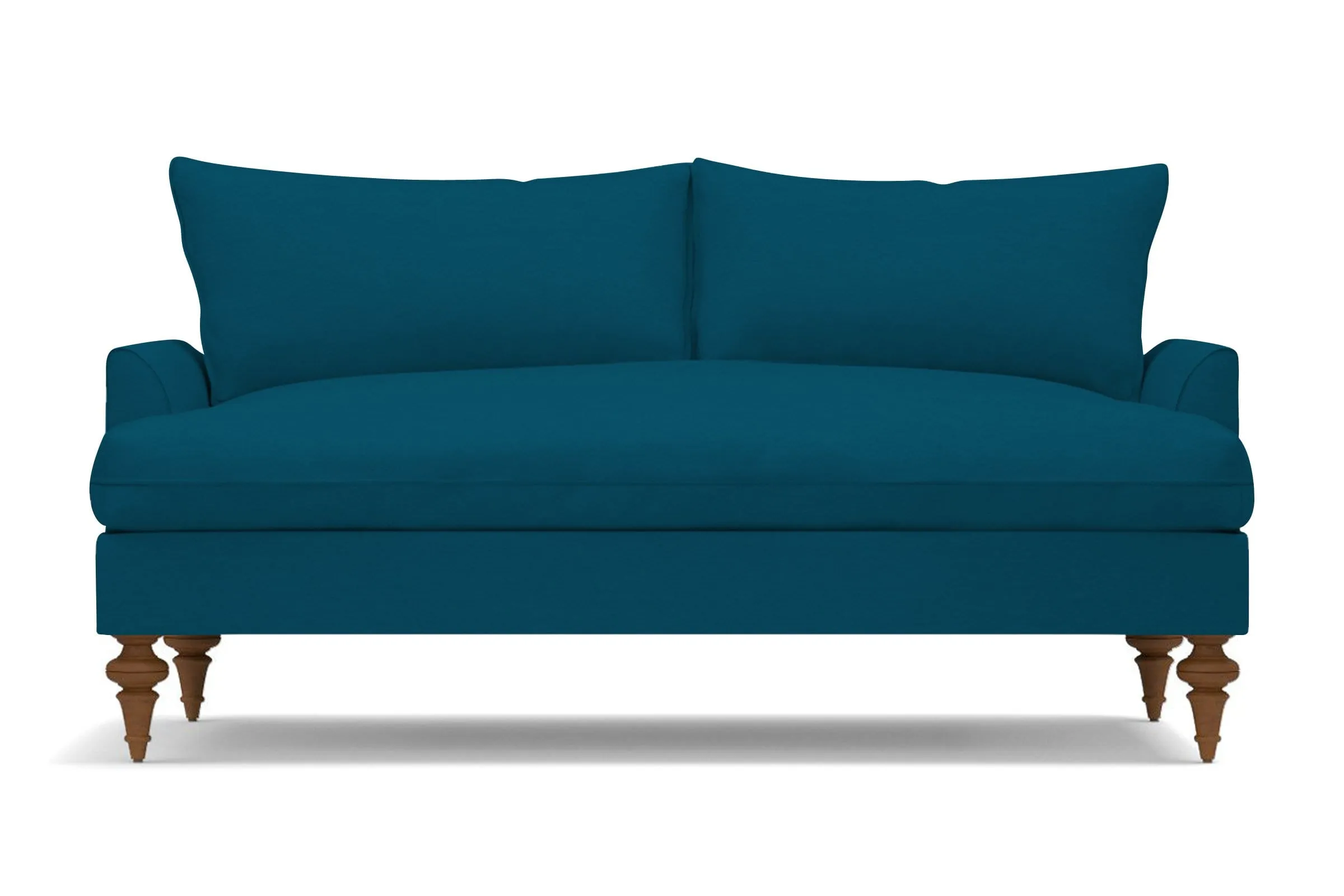 Saxon Apartment Size Sofa :: Leg Finish: Pecan / Size: Apartment Size  - 72"w