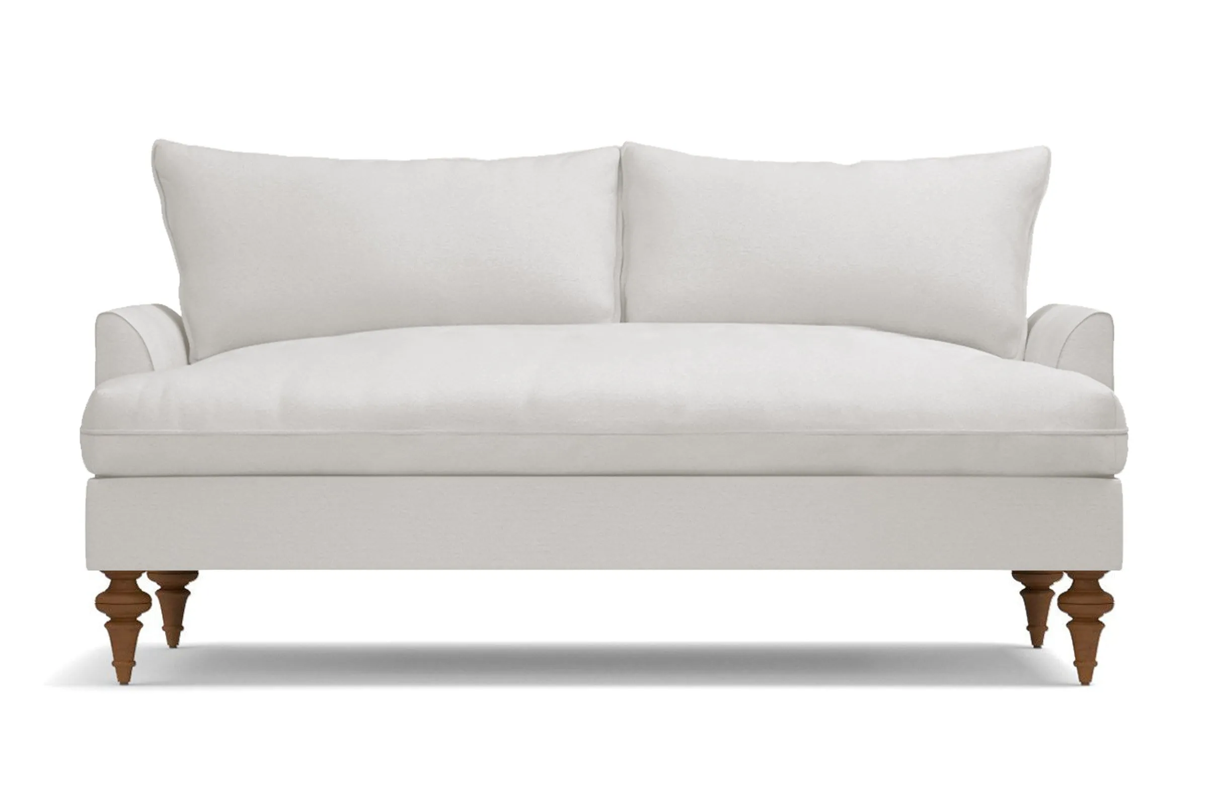 Saxon Apartment Size Sofa :: Leg Finish: Pecan / Size: Apartment Size  - 72"w