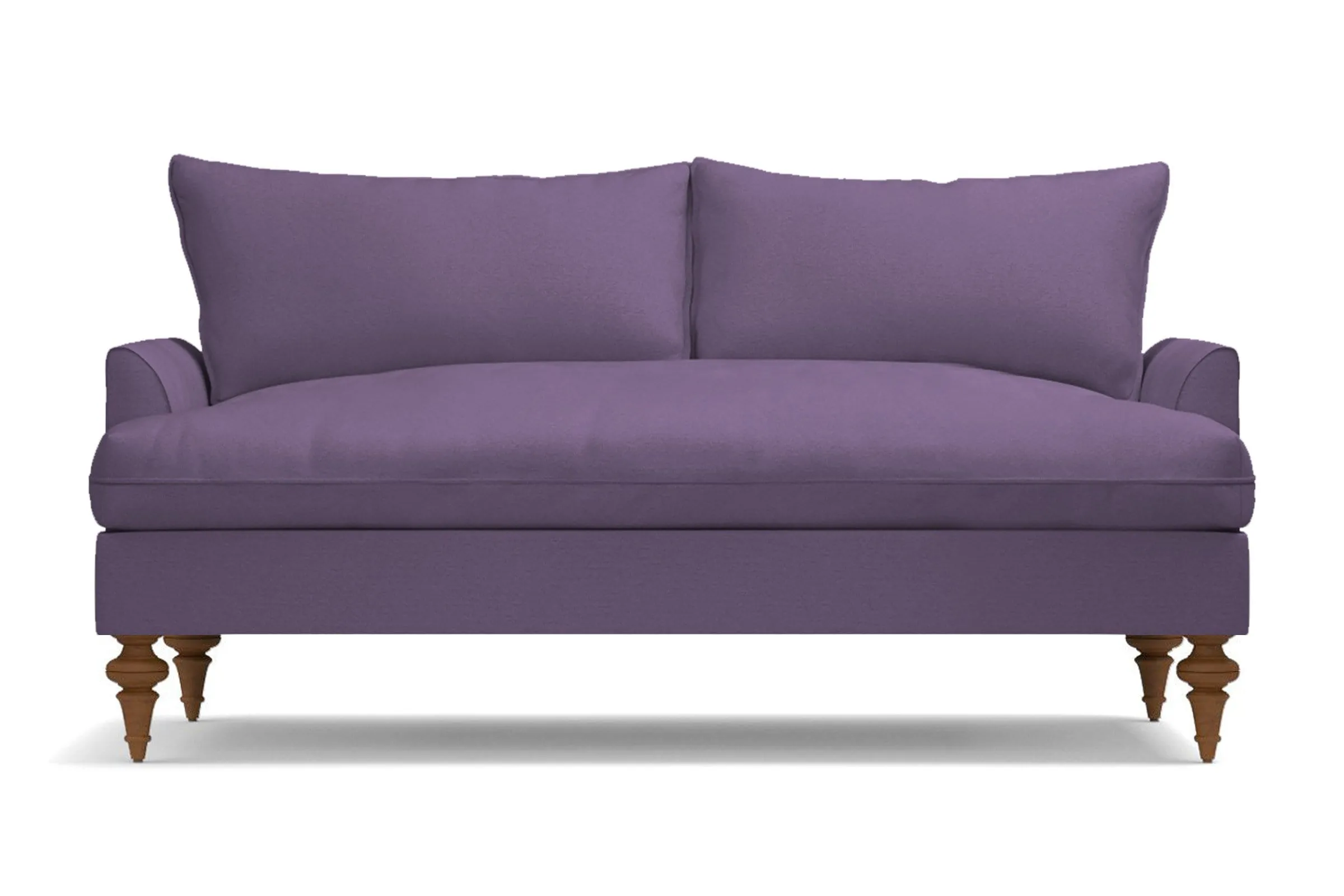 Saxon Apartment Size Sofa :: Leg Finish: Pecan / Size: Apartment Size  - 72"w