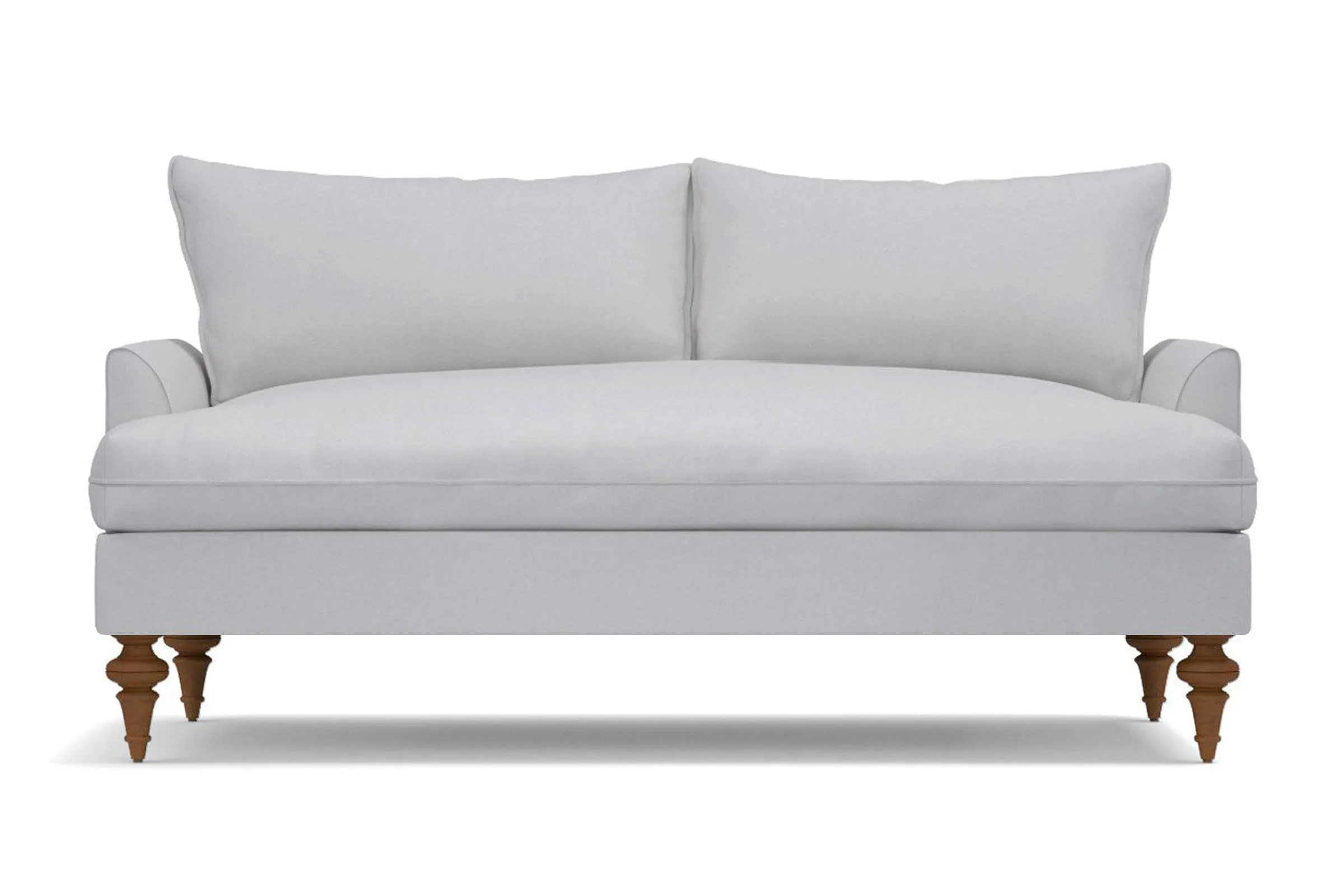 Saxon Apartment Size Sofa :: Leg Finish: Pecan / Size: Apartment Size  - 72"w