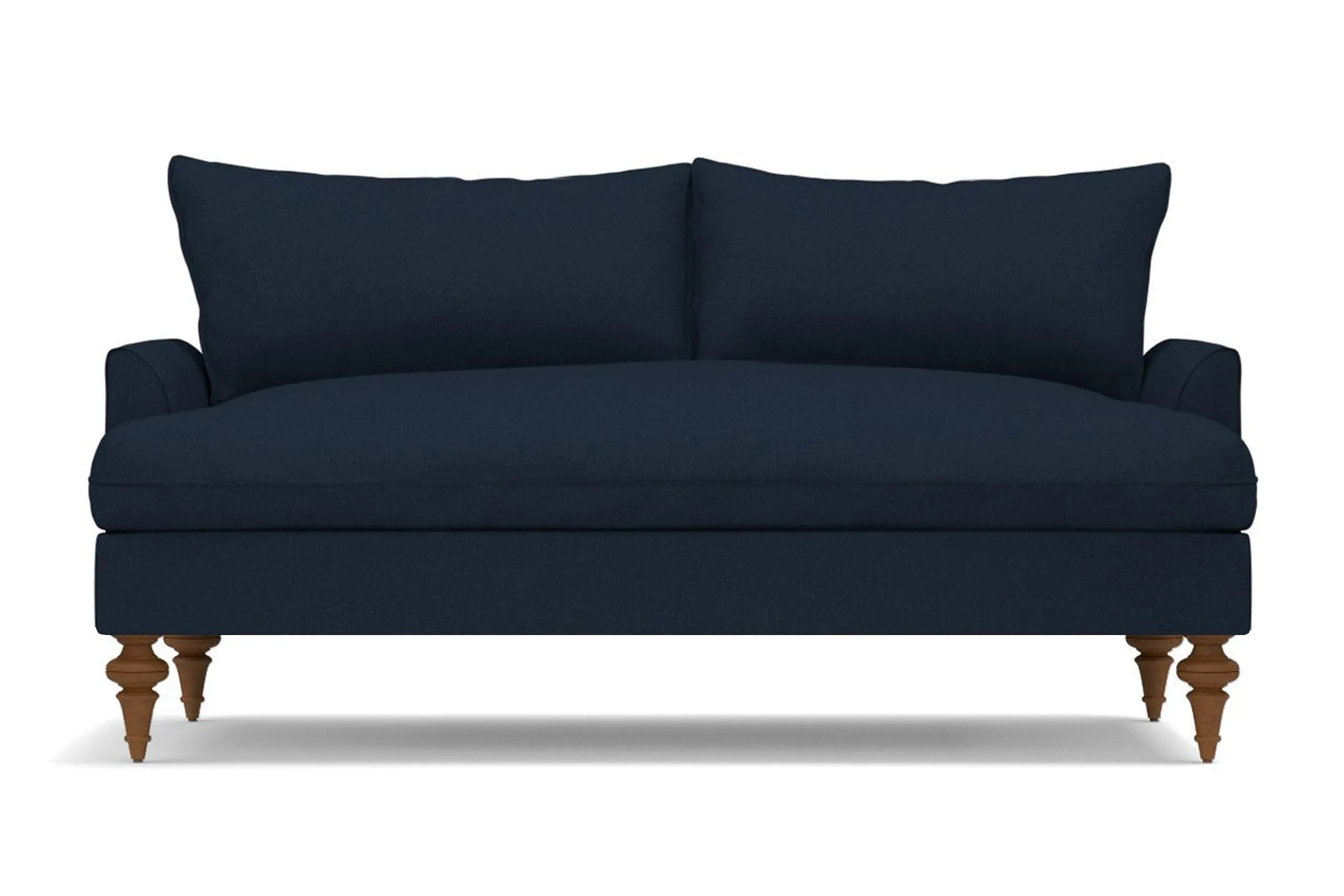 Saxon Apartment Size Sofa :: Leg Finish: Pecan / Size: Apartment Size  - 72"w