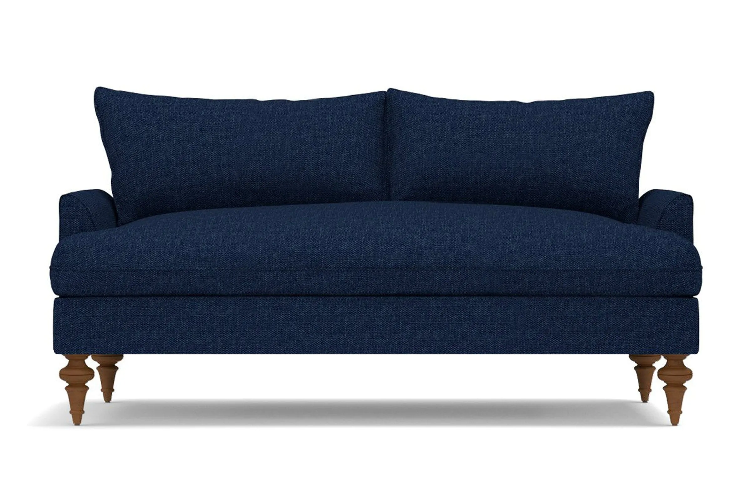 Saxon Apartment Size Sofa :: Leg Finish: Pecan / Size: Apartment Size  - 72"w