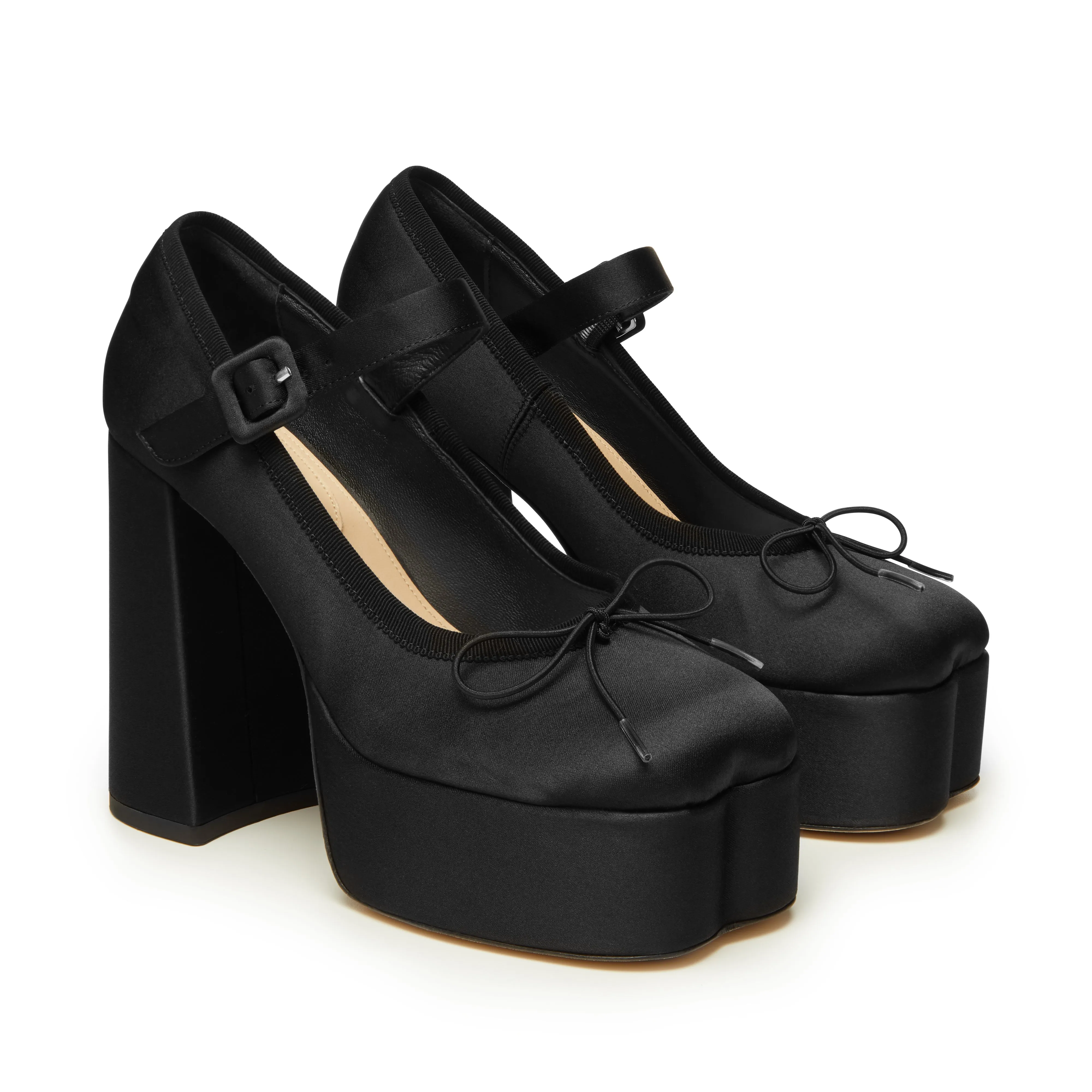 Simone Rocha - Women's Heart Toe Platform Ballerina Heels - (Black)