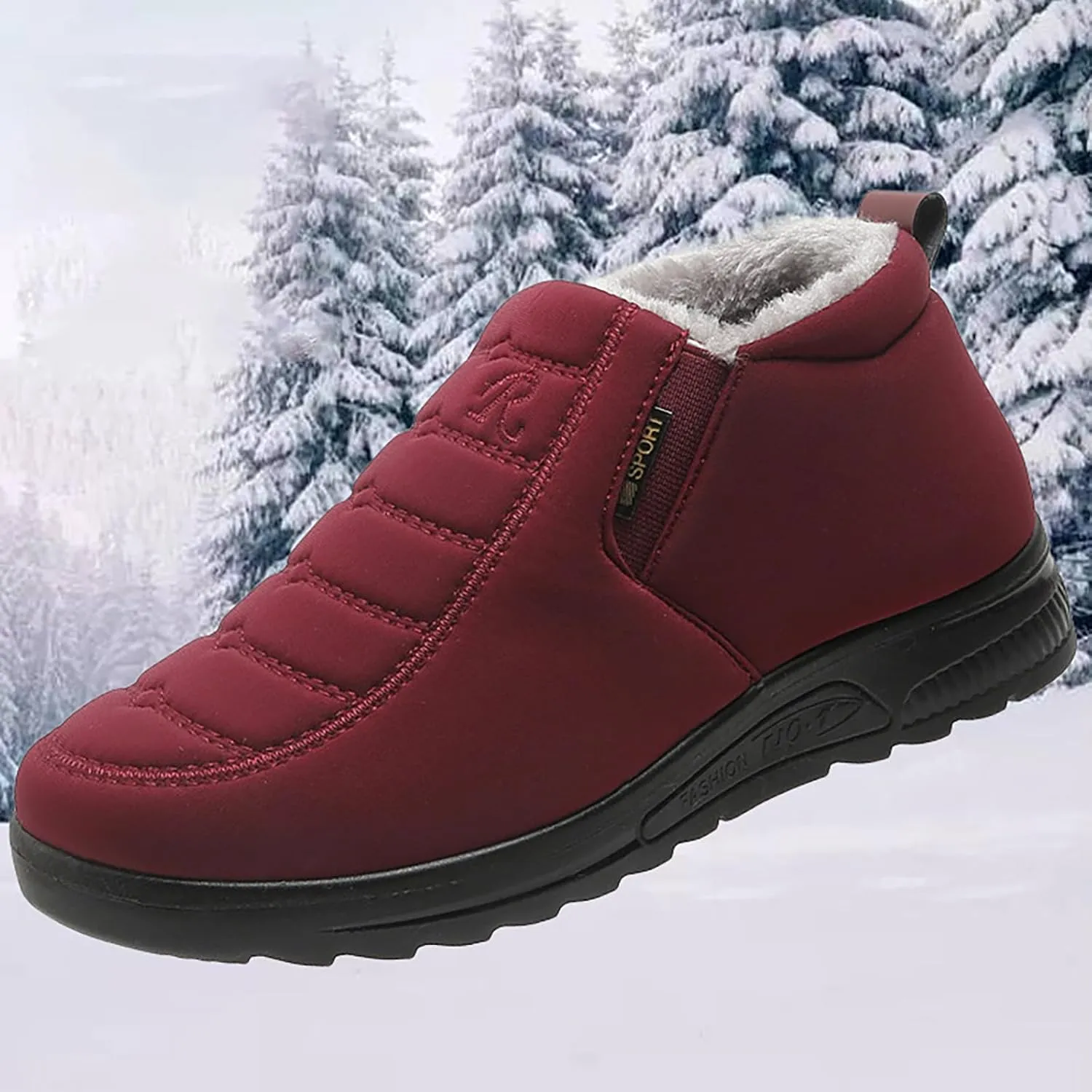 Womens Winter Snow Boots Ankle Boots for Women Insulated Warm Winter Shoes Anti-Slip Slip On Walking Boots Comfortable Outdoor Boot Fahion Sneakers Platform Boots Cozy Cute Boots